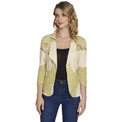 Women s One-Button 3/4 Sleeve Short Jacket 