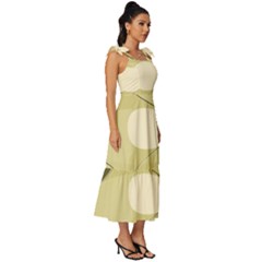 Tie-Strap Tiered Midi Chiffon Dress 