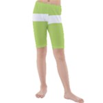 A Minimalist Pattern With Simple Lines And Shapes, Creating A Clean And Modern Aesthetic 02 Kids  Mid Length Swim Shorts