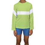 A Minimalist Pattern With Simple Lines And Shapes, Creating A Clean And Modern Aesthetic 02 Kids  Long Sleeve Swimwear