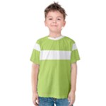 A Minimalist Pattern With Simple Lines And Shapes, Creating A Clean And Modern Aesthetic 02 Kids  Cotton T-Shirt