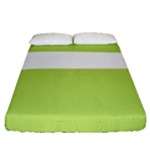 A Minimalist Pattern With Simple Lines And Shapes, Creating A Clean And Modern Aesthetic 02 Fitted Sheet (Queen Size)