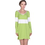 A Minimalist Pattern With Simple Lines And Shapes, Creating A Clean And Modern Aesthetic 02 Long Sleeve Nightdress