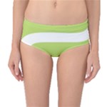 A Minimalist Pattern With Simple Lines And Shapes, Creating A Clean And Modern Aesthetic 02 Mid-Waist Bikini Bottoms