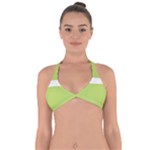 A Minimalist Pattern With Simple Lines And Shapes, Creating A Clean And Modern Aesthetic 02 Halter Neck Bikini Top