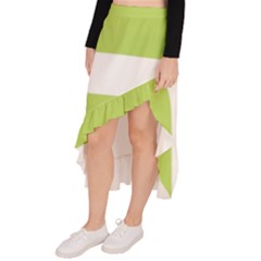 Asymmetrical Ruffle Hem Skirt  