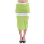 A Minimalist Pattern With Simple Lines And Shapes, Creating A Clean And Modern Aesthetic 02 Midi Pencil Skirt