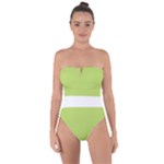 A Minimalist Pattern With Simple Lines And Shapes, Creating A Clean And Modern Aesthetic 02 Tie Back One Piece Swimsuit