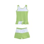 A Minimalist Pattern With Simple Lines And Shapes, Creating A Clean And Modern Aesthetic 02 Kids  Boyleg Swimsuit