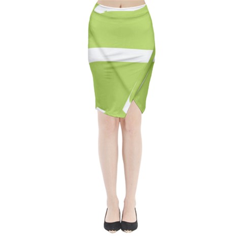 A Minimalist Pattern With Simple Lines And Shapes, Creating A Clean And Modern Aesthetic 02 Midi Wrap Pencil Skirt from ArtsNow.com