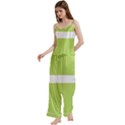 Spaghetti Top Long Pants Satin Pajamas Set 