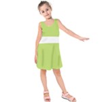 A Minimalist Pattern With Simple Lines And Shapes, Creating A Clean And Modern Aesthetic 02 Kids  Sleeveless Dress