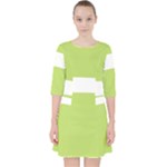 A Minimalist Pattern With Simple Lines And Shapes, Creating A Clean And Modern Aesthetic 02 Quarter Sleeve Pocket Dress