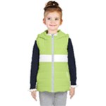 A Minimalist Pattern With Simple Lines And Shapes, Creating A Clean And Modern Aesthetic 02 Kids  Hooded Puffer Vest