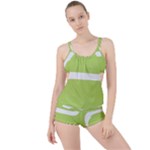 A Minimalist Pattern With Simple Lines And Shapes, Creating A Clean And Modern Aesthetic 02 Boyleg Tankini Set 