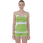 A Minimalist Pattern With Simple Lines And Shapes, Creating A Clean And Modern Aesthetic 02 Tie Front Two Piece Tankini