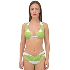 Double Strap Halter Bikini Set 