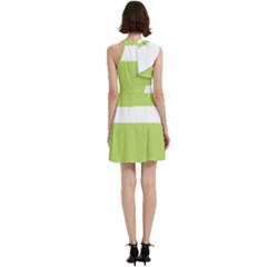 Cocktail Party Halter Sleeveless Dress With Pockets 