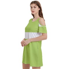 Women s Cold Shoulder Round Neck Mini Dress 