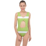 A Minimalist Pattern With Simple Lines And Shapes, Creating A Clean And Modern Aesthetic 02 Center Cut Out Swimsuit