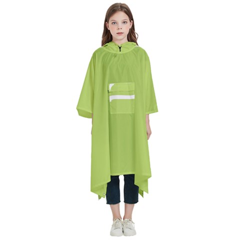 A Minimalist Pattern With Simple Lines And Shapes, Creating A Clean And Modern Aesthetic 02 Kids  Hooded Rain Ponchos from ArtsNow.com