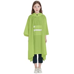 A Minimalist Pattern With Simple Lines And Shapes, Creating A Clean And Modern Aesthetic 02 Kids  Hooded Rain Ponchos from ArtsNow.com