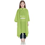 A Minimalist Pattern With Simple Lines And Shapes, Creating A Clean And Modern Aesthetic 02 Kids  Hooded Rain Ponchos