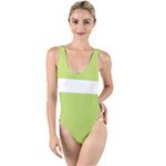 A Minimalist Pattern With Simple Lines And Shapes, Creating A Clean And Modern Aesthetic 02 High Leg Strappy Swimsuit