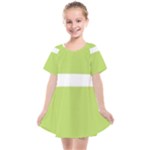 A Minimalist Pattern With Simple Lines And Shapes, Creating A Clean And Modern Aesthetic 02 Kids  Smock Dress