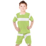 A Minimalist Pattern With Simple Lines And Shapes, Creating A Clean And Modern Aesthetic 02 Kids  T-Shirt and Shorts Set