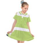 A Minimalist Pattern With Simple Lines And Shapes, Creating A Clean And Modern Aesthetic 02 Kids  Short Sleeve Shirt Dress