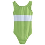 A Minimalist Pattern With Simple Lines And Shapes, Creating A Clean And Modern Aesthetic 02 Kids  Cut-Out Back One Piece Swimsuit