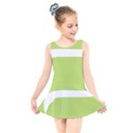 A Minimalist Pattern With Simple Lines And Shapes, Creating A Clean And Modern Aesthetic 02 Kids  Skater Dress Swimsuit