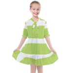 A Minimalist Pattern With Simple Lines And Shapes, Creating A Clean And Modern Aesthetic 02 Kids  All Frills Chiffon Dress