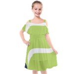 A Minimalist Pattern With Simple Lines And Shapes, Creating A Clean And Modern Aesthetic 02 Kids  Cut Out Shoulders Chiffon Dress