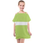 A Minimalist Pattern With Simple Lines And Shapes, Creating A Clean And Modern Aesthetic 02 Kids  One Piece Chiffon Dress