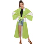 A Minimalist Pattern With Simple Lines And Shapes, Creating A Clean And Modern Aesthetic 02 Maxi Kimono