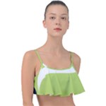 A Minimalist Pattern With Simple Lines And Shapes, Creating A Clean And Modern Aesthetic 02 Frill Bikini Top