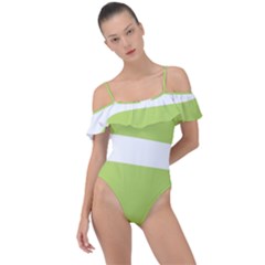 Frill Detail One Piece Swimsuit 