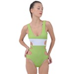 A Minimalist Pattern With Simple Lines And Shapes, Creating A Clean And Modern Aesthetic 02 Side Cut Out Swimsuit