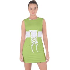 Lace Up Front Bodycon Dress 