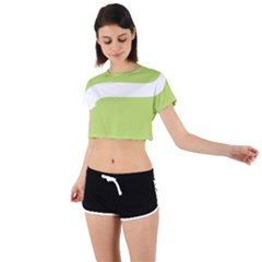 Tie Back Short Sleeve Crop T-Shirt 