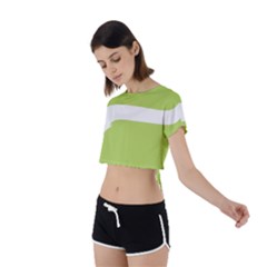 Tie Back Short Sleeve Crop T-Shirt 