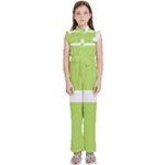 A Minimalist Pattern With Simple Lines And Shapes, Creating A Clean And Modern Aesthetic 02 Kids  Sleeveless Ruffle Edge Band Collar Chiffon One Piece