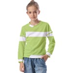 A Minimalist Pattern With Simple Lines And Shapes, Creating A Clean And Modern Aesthetic 02 Kids  Long Sleeve T-Shirt with Frill 