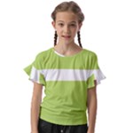 A Minimalist Pattern With Simple Lines And Shapes, Creating A Clean And Modern Aesthetic 02 Kids  Cut Out Flutter Sleeves