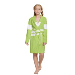 A Minimalist Pattern With Simple Lines And Shapes, Creating A Clean And Modern Aesthetic 02 Kids  Long Sleeve Velvet Lounge Robe from ArtsNow.com