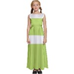 A Minimalist Pattern With Simple Lines And Shapes, Creating A Clean And Modern Aesthetic 02 Kids  Satin Sleeveless Maxi Dress