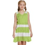 A Minimalist Pattern With Simple Lines And Shapes, Creating A Clean And Modern Aesthetic 02 Kids  Sleeveless Tiered Mini Dress