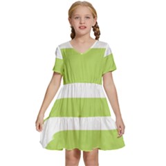 Kids  Short Sleeve Tiered Mini Dress 